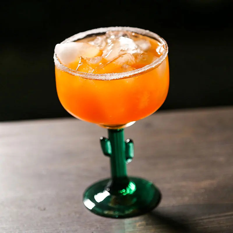 400ml Mexico Cactus Cup Margarita Glass Goblet Cocktail Glass Drinking Cup