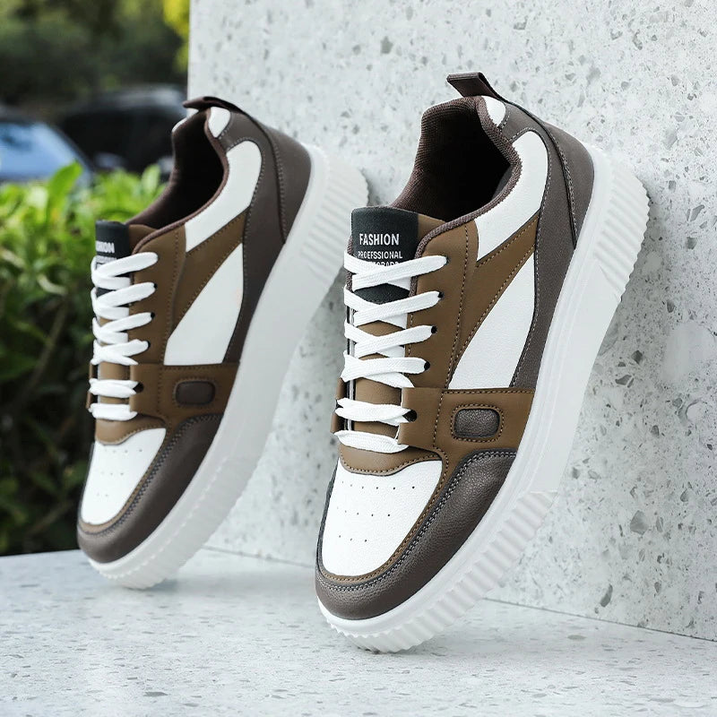 Y 39-48 Plus Size Men's New Low-top Sneakers Casual and Versatile Platform Sole Heightened Small White Shoes