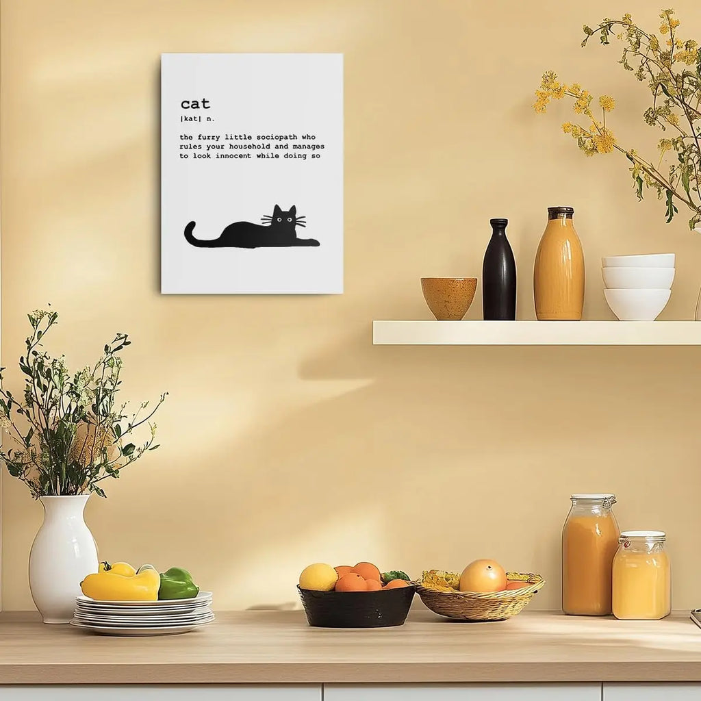 Description of Cats Poster Core, Bedroom, Living Room and Entrance Hall Painting With Pine Wood Inner Frame. OEM/ODM Service