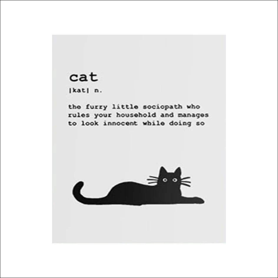 Description of Cats Poster Core, Bedroom, Living Room and Entrance Hall Painting With Pine Wood Inner Frame. OEM/ODM Service
