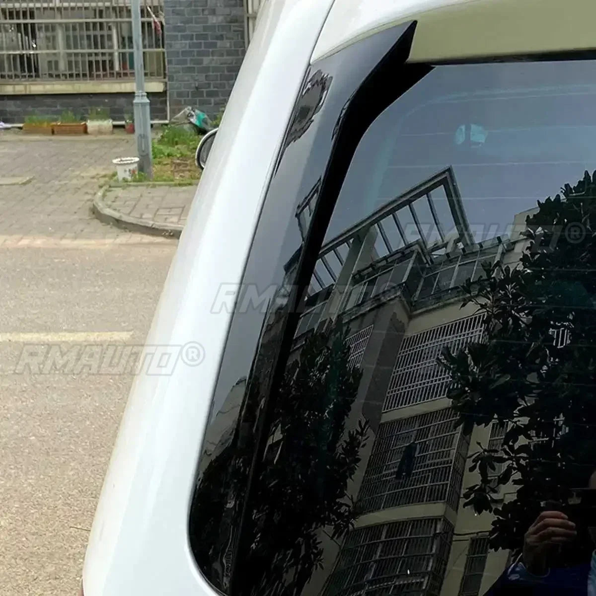 Pair Glossy Black Rear Window Side Spoiler Spoiler Canard Canards Splitter Fit for VW Sharan 2011 2012 2013 2014 2015 2016 17 on