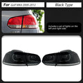 For VW Golf 6 Led Tail Lamp Golf 6 Mk6 Dynamic Signal Tail Light Animation Rear Stop Brake Reverse Auto Accessories Car Lights