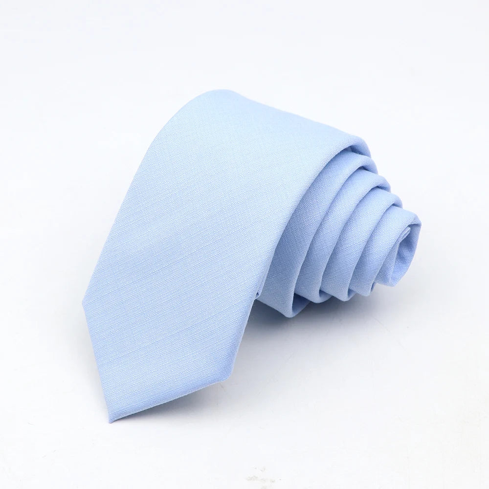 Fashion Neckties Classic Men's Slik Polyester Solid Color Tie For Business Party Wedding Suit Shirt Skinny Neck Ties Accessory - Free Item.