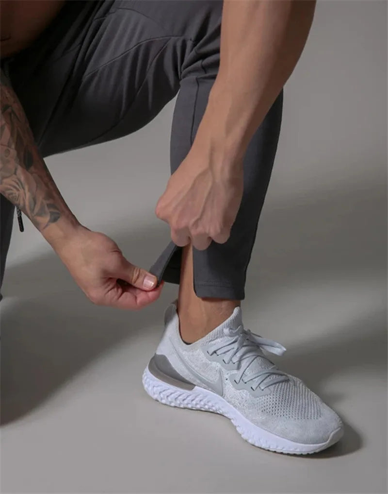 Customized 80% Cotton Men Jogger Pants Pocket Sweatpants Solid Zipper Black Trouser Pant Man Gym Workout Track Pants for Men