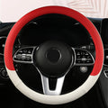 Car Anti-Slip Leather Steering Wheel Cover Universal Car Steering Wheel Protective Cover Fashion Style 38cm Shape O D