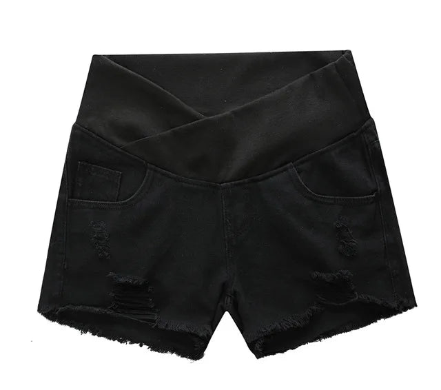 2024 Pregnant Women's Shorts Summer Wear Low-waisted Denim Shorts Summer Wear New Spring Loose Pants for Pregnant Women Clothes