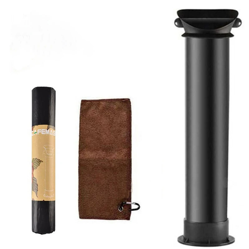 Hot Sale Eco-Friendly Espresso Knock Box Jumbo Size Modern Design Black Plastic Drawer Coffee Grounds Bin for Coffee Shop Use
