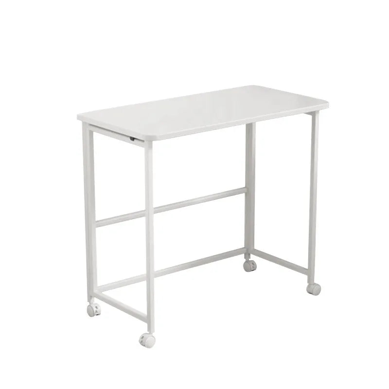 High Quality Foldable Desk Small Ground Unit Bedside Multifunctional Simple Density Board and Iron StandComputer Office Table