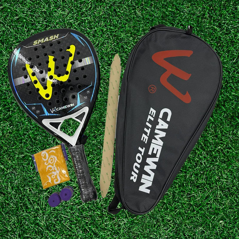 CAMEWIN Kaiwei High Power Padel Tennis Racket with EVA Grip and Nylon Net for Training Game-Direct Manufacturer's Stock