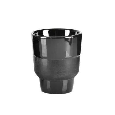 Barista Couple Coffee Cup 80/160ml Ins-style Espresso Kettle Ceramics Creative Couple Tea Water Mug Black Glaze Container