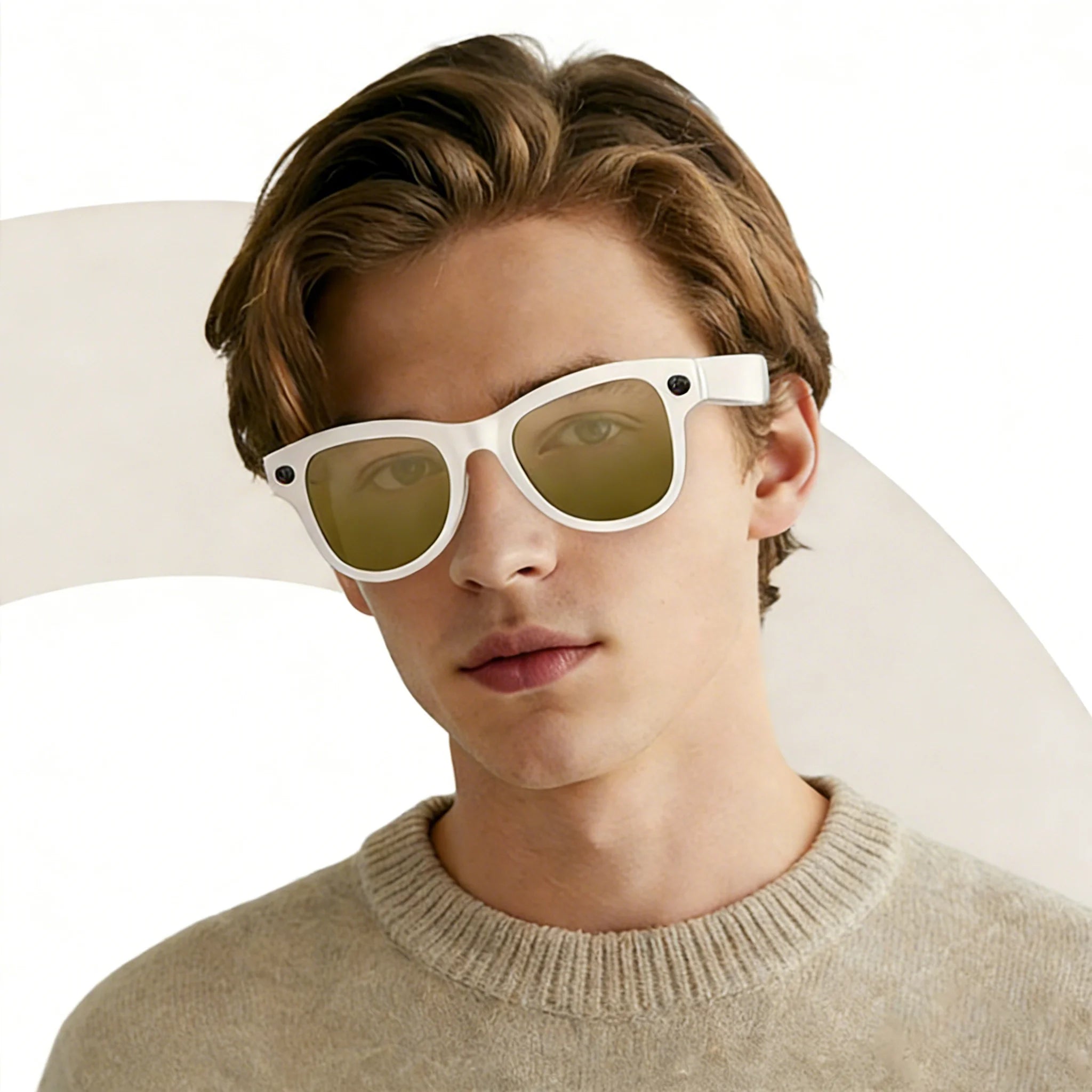 Houmi Island M02 Factory Custom AI Smart Glasses Dual Camera 800W Anti-Shake GPS IP54 Waterproof Camera Music Real-Time