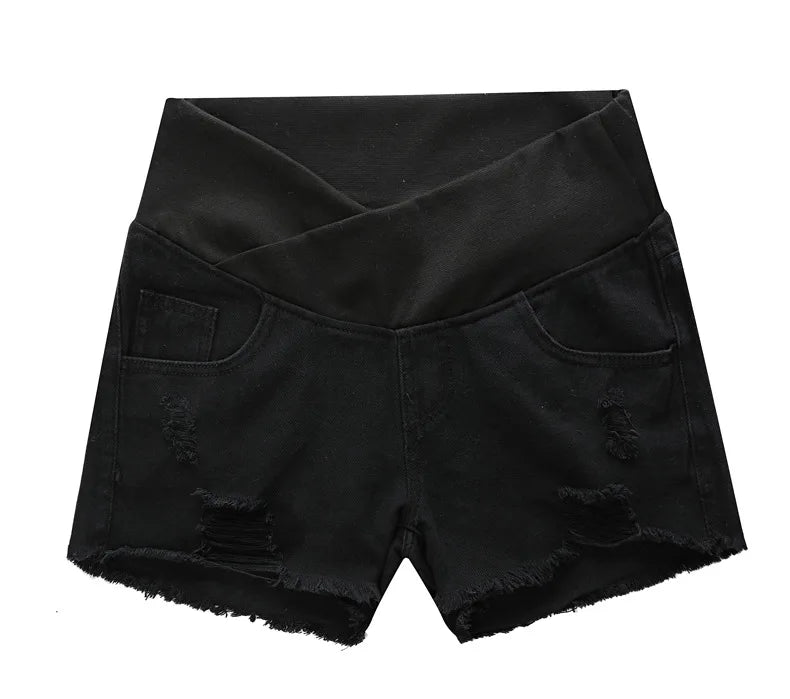 2024 Pregnant Women's Shorts Summer Wear Low-waisted Denim Shorts Summer Wear New Spring Loose Pants for Pregnant Women Clothes