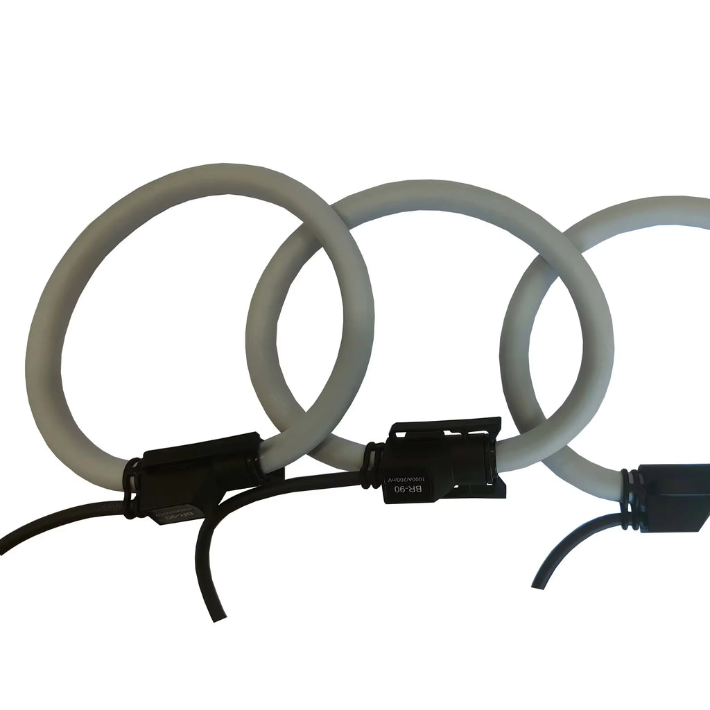 Acrel One Set 3 Pcs BR-90 Rogowski Coil Current Transducer CT Ratio 1000A/200mV Flexible CT for ADW300 Energy Meter