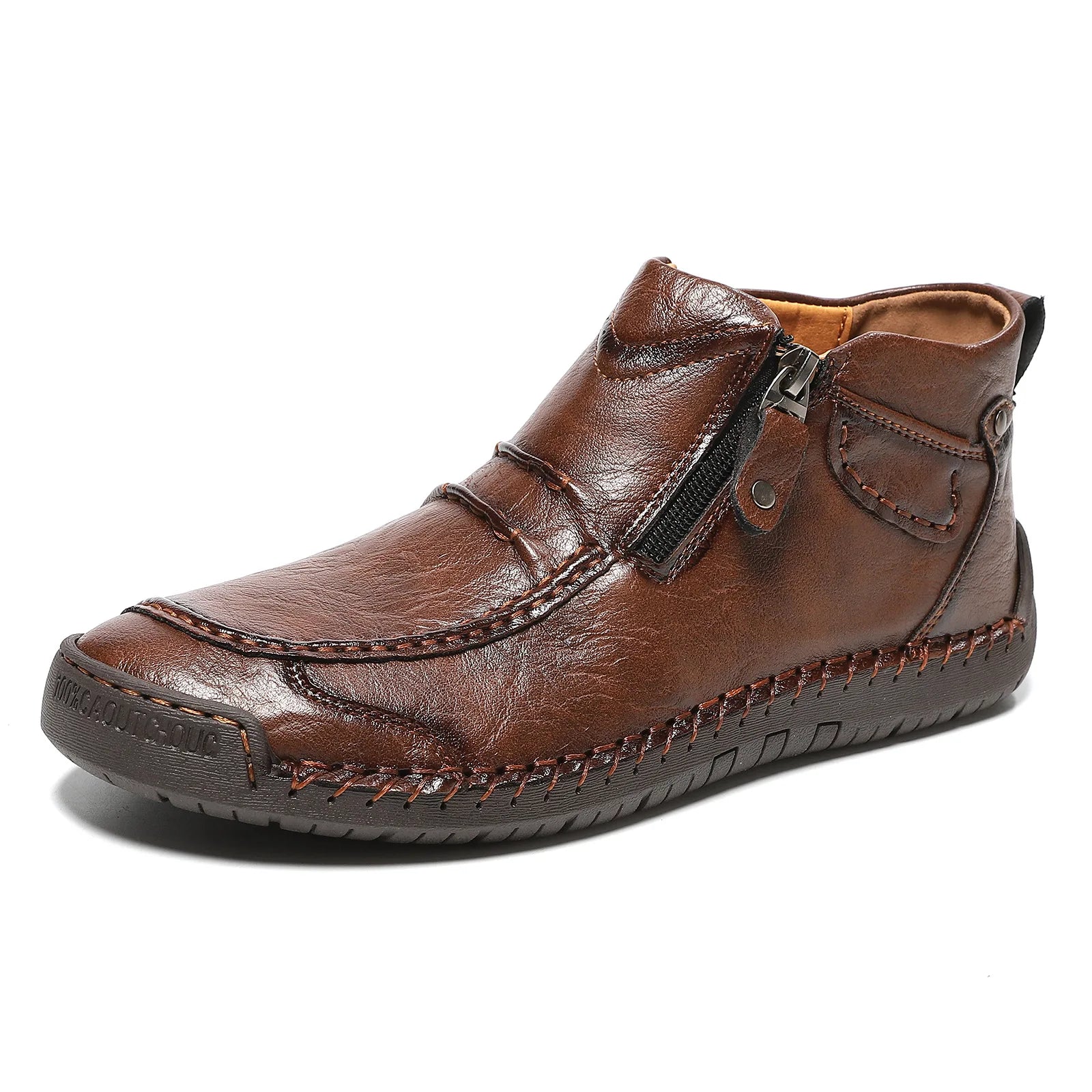 Cross-border Explosions Large Size Men's Outdoor Casual Flat  Martins Short Boots 828 Zapatos De Hombre Chaussures Pour Hommes