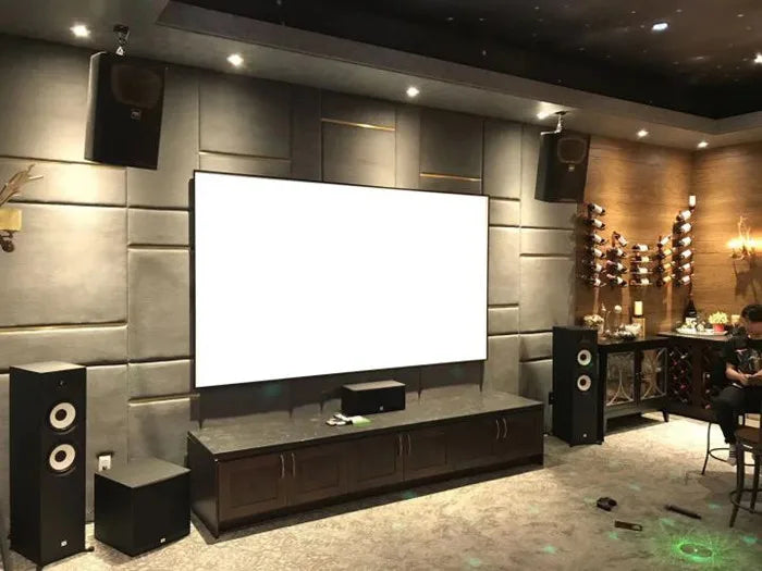 2022 New 125 Inch Home Theater Fixed Frame Cinema Projector Screen Matte White Home Projection Screens