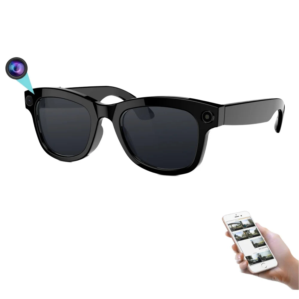 M01pro Men's Smart Glasses Fashion AI Translation ChatGPT Sunglasses 8MP Camera for Blue Tooth Calling Music Video Photo Taking