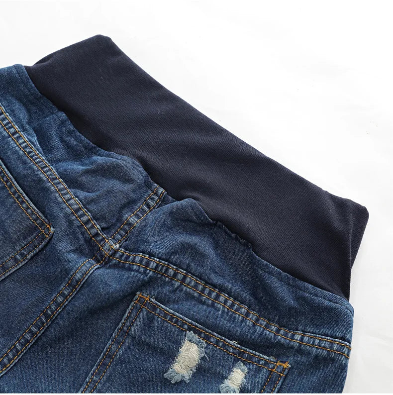 2024 Pregnant Women's Shorts Summer Wear Low-waisted Denim Shorts Summer Wear New Spring Loose Pants for Pregnant Women Clothes