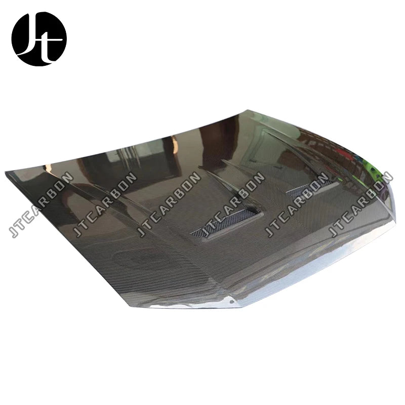For Audi Q8 SQ8 RSQ8 Front Hood Retrofit M Style Dry Carbon Fiber Bonnet Front Engine Cover 2018+