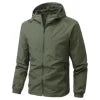 Wholesale OEM Men's Tactical Jackets Custom Waterproof Breathable Windbreaker Jacket Custom ArmyGreen Team Jacket