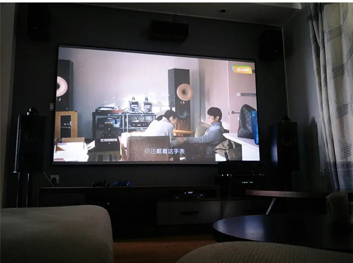 2022 New 125 Inch Home Theater Fixed Frame Cinema Projector Screen Matte White Home Projection Screens