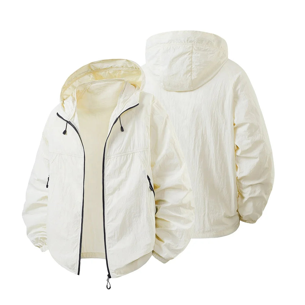 Oem Wholesale Custom Summer Thin Outdoor Casual Jackets Running Hooded Windbreaker Unisex Jacket
