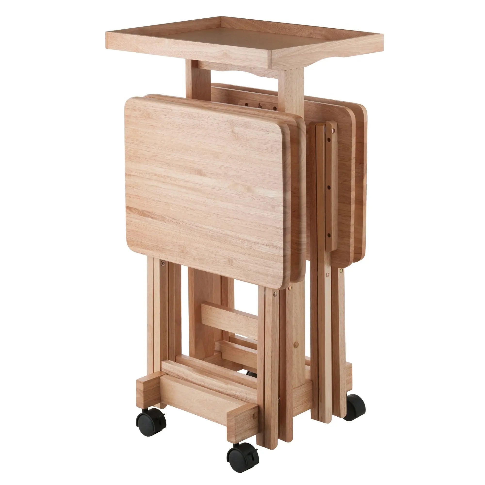 DB 6-PC Snack Table Set Natural