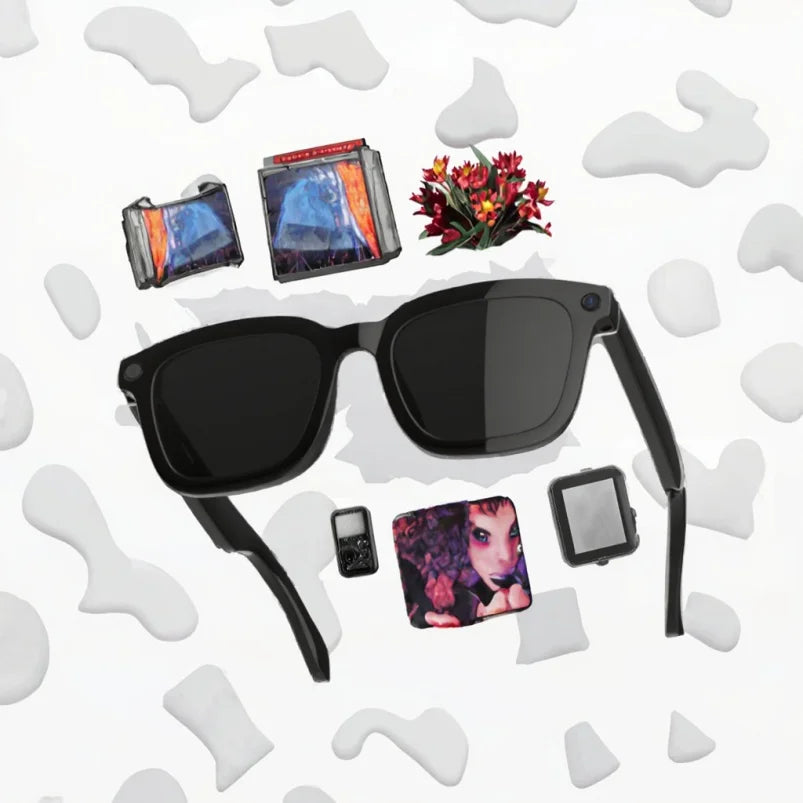 Latest New Technology Customized AI Camera Sunglasses Smart TWS Headset with Video & Picture Recording Functionality Wholesale