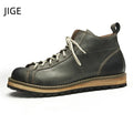 Men's Genuine Leather Work Boots High Top Casual Boots