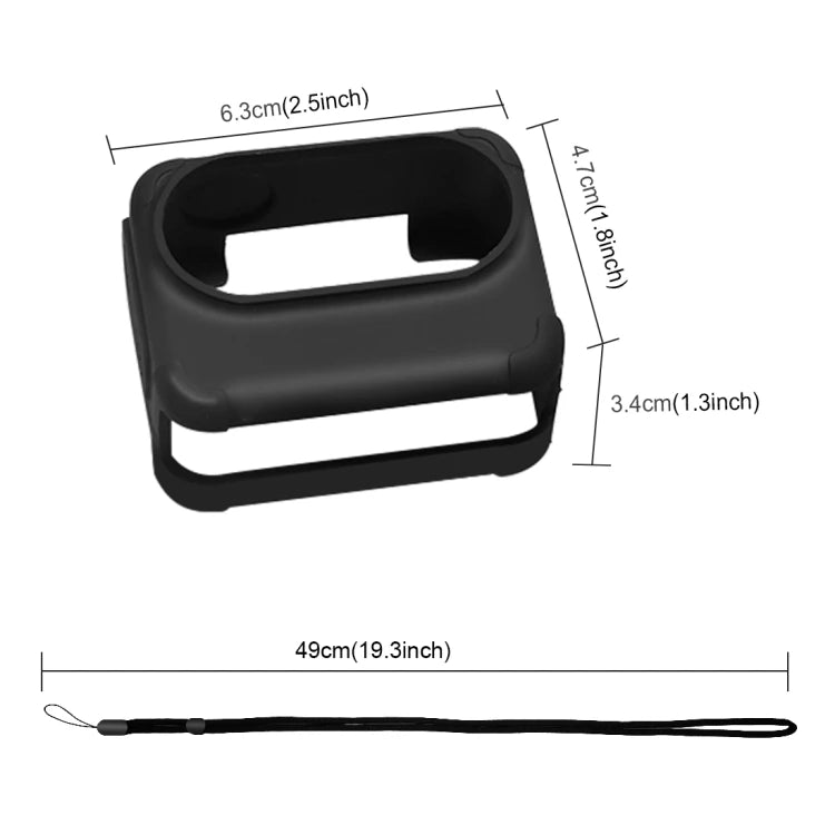 For Insta360 GO 3 PULUZ Camera Charging Case Silicone Case With Lens Cap and Strap Camera Protective Cover