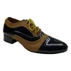 Personalized Salsa Ballroom Dancing Shoes for Men Black and Tan