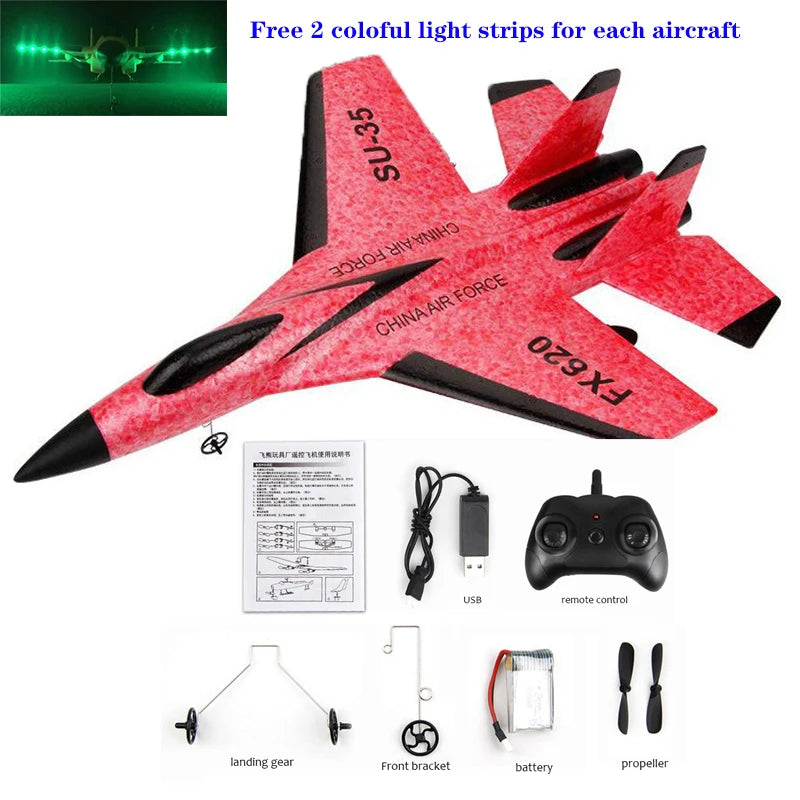 Plane Toy SU-35 RC Remote Airplanes Children Gift Assembled Flying Model Toys Outdoor Toys Outdoor Toys