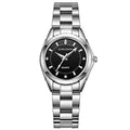 CHRONOS Stainless Steel Fashion Women's Wristwatch Luxury Waterproof Ladies Watch Business Rhinestone Watches For Female Gift