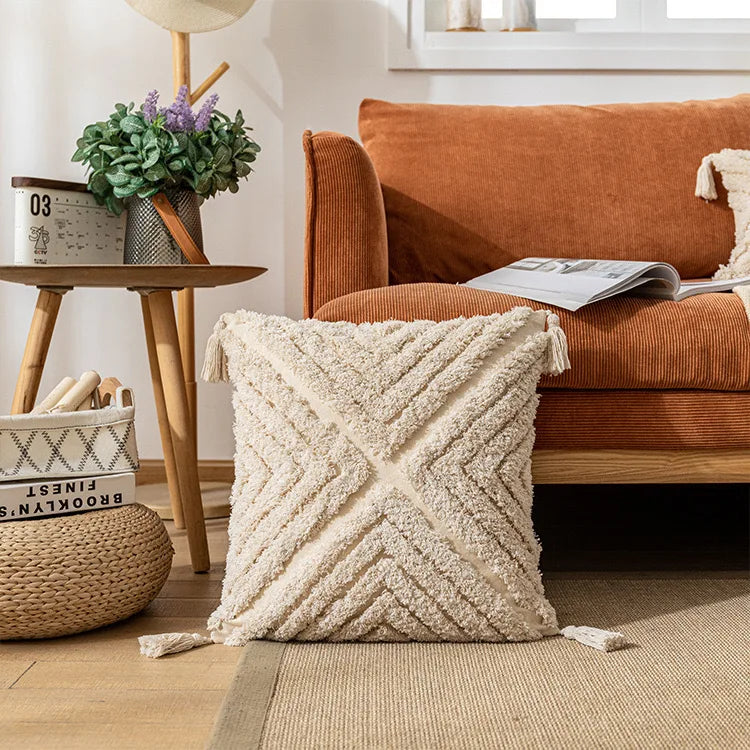 45 * 45/30 * 50cm Moroccan Bohemian Plucked Nordic Style Pillowcase Hotel Home Living Room Sofa Cushion Cover