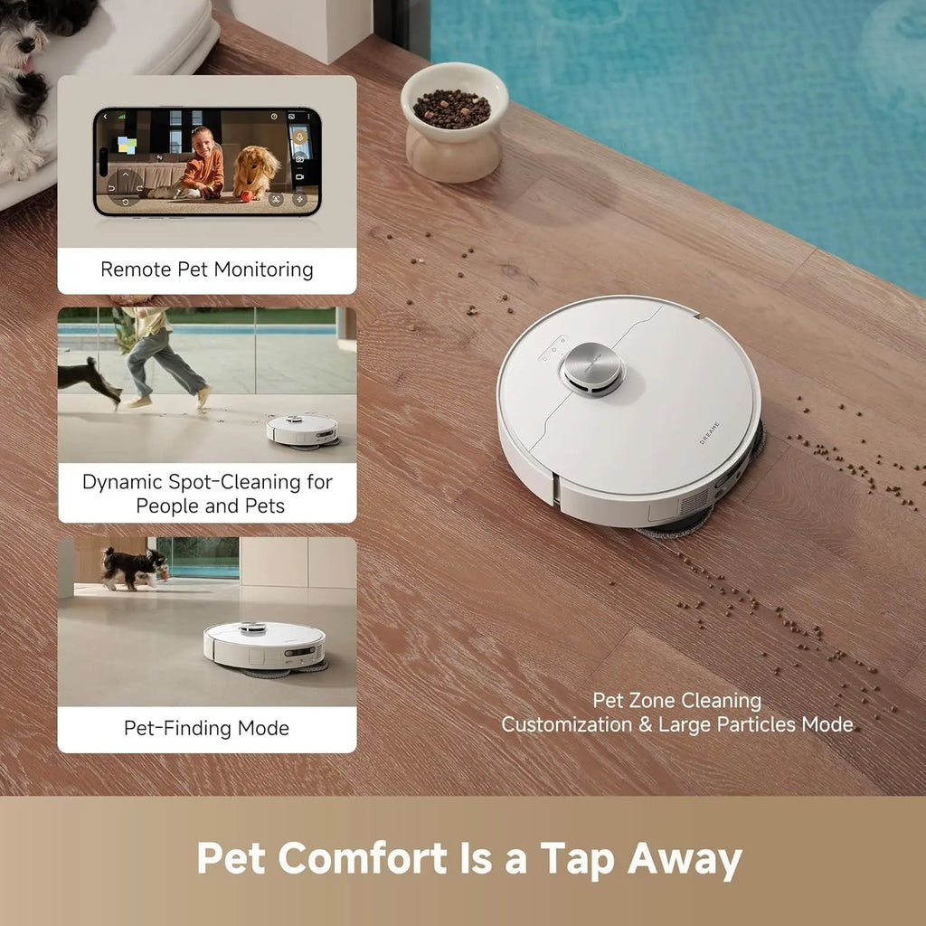 Dreame L10s Pro Ultra Heat Robot Vacuum Cleaner Mop with Wet & Dry Function RV Use 167F Hot Water Auto Refill