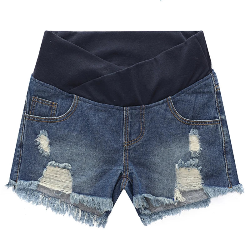 2024 Pregnant Women's Shorts Summer Wear Low-waisted Denim Shorts Summer Wear New Spring Loose Pants for Pregnant Women Clothes