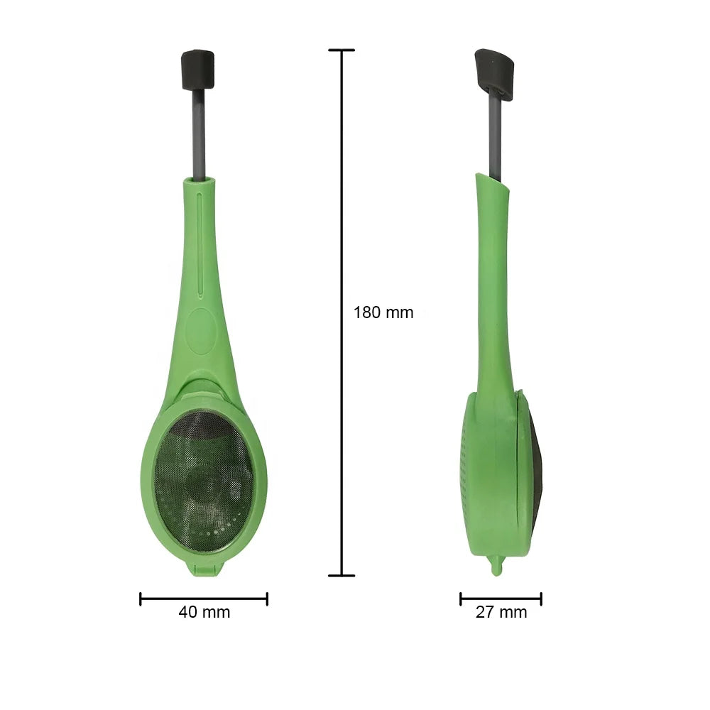 Hot Selling Plastic Tea Infuser Strainer with Silicon Built-in Plunger