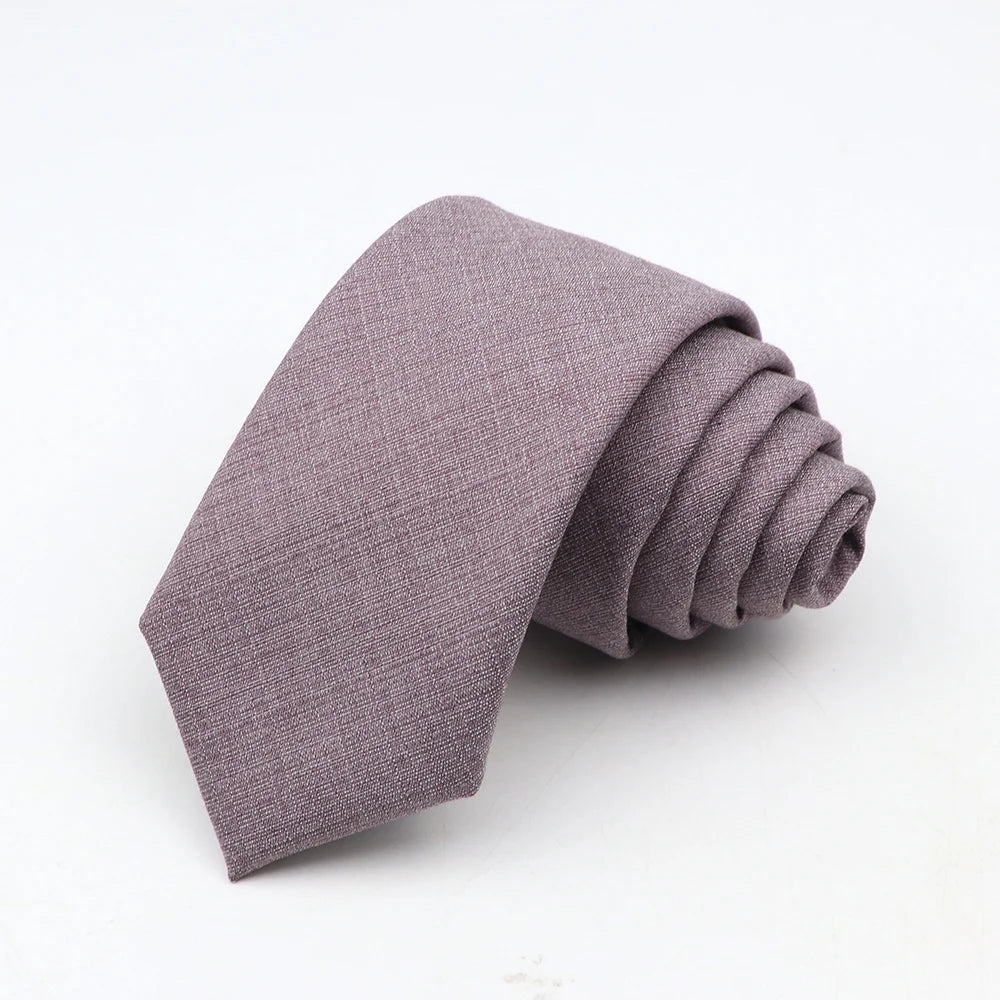 Fashion Neckties Classic Men's Slik Polyester Solid Color Tie For Business Party Wedding Suit Shirt Skinny Neck Ties Accessory - Free Item.
