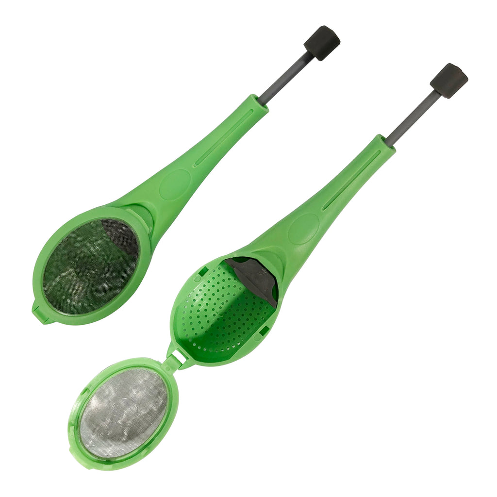 Hot Selling Plastic Tea Infuser Strainer with Silicon Built-in Plunger