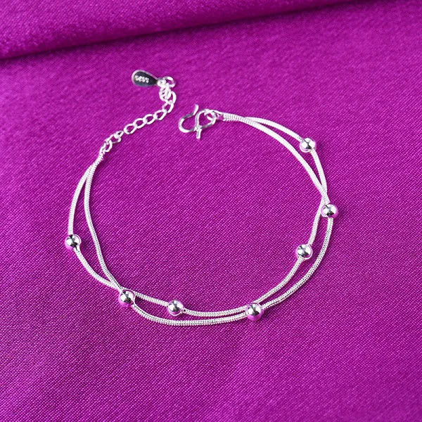 Multi-style High Quality Silver Plated Anklet For Women Girls Fashion Simple Jewelry New style Hot Selling