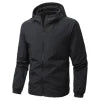 Wholesale OEM Men's Tactical Jackets Custom Waterproof Breathable Windbreaker Jacket Custom ArmyGreen Team Jacket