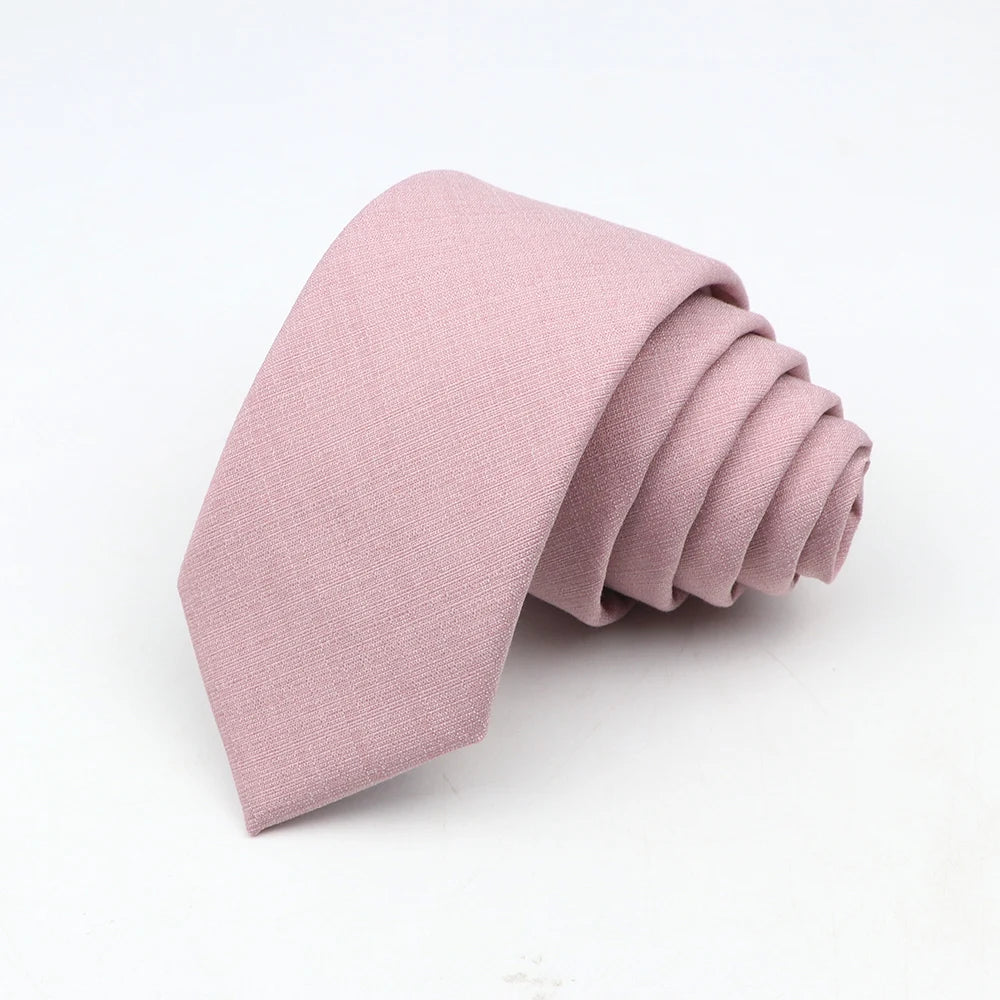 Fashion Neckties Classic Men's Slik Polyester Solid Color Tie For Business Party Wedding Suit Shirt Skinny Neck Ties Accessory - Free Item.