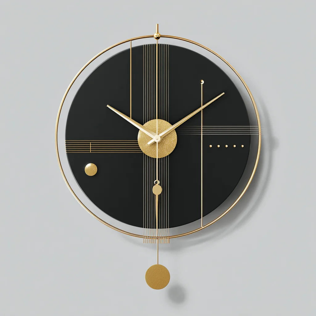 60cm Large Modern Creative Iron Art Simple Design Bedroom Wall Hanging Clock Decoration Watch Wholesale Dropshipping DDP