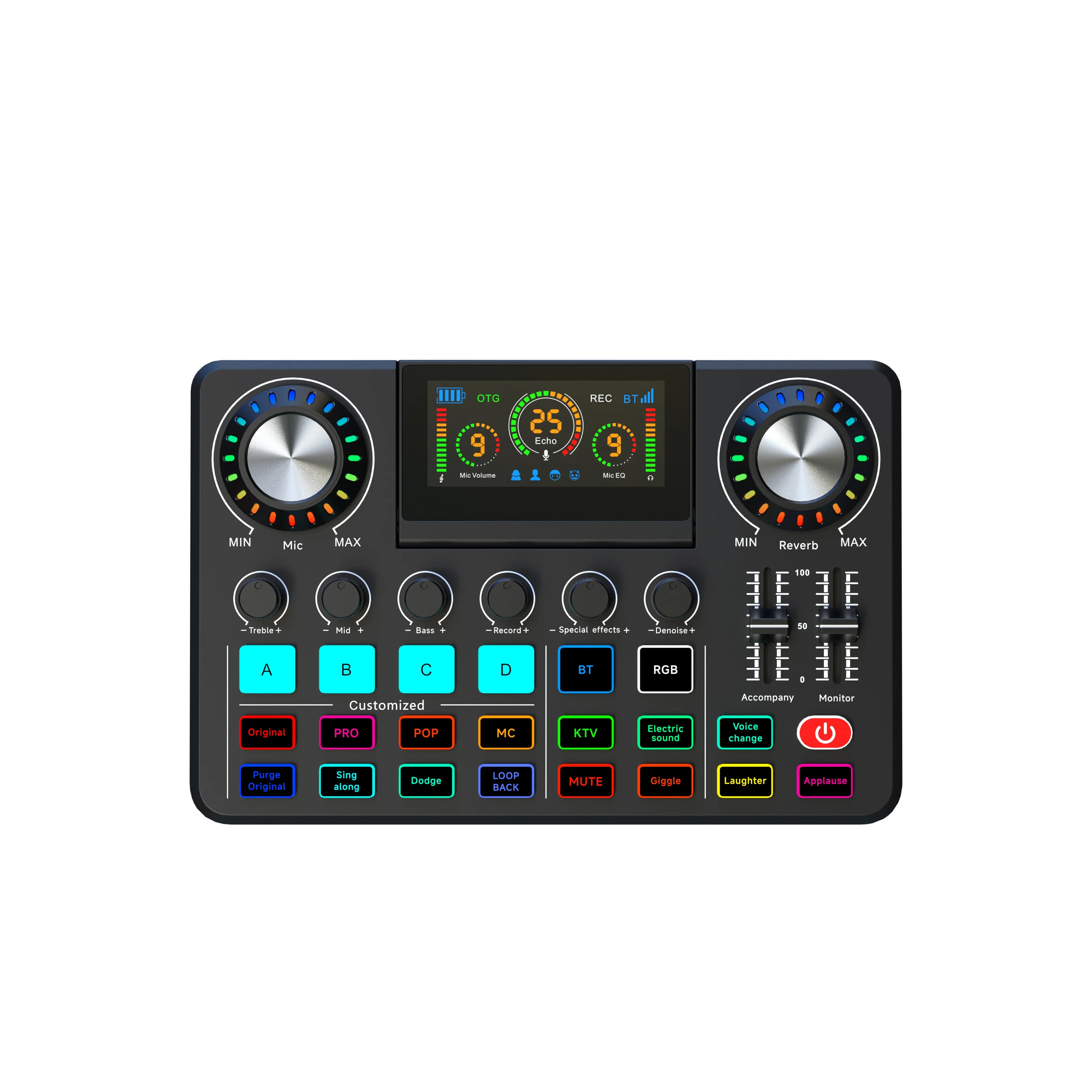 Professional Audio Sound Card Mixer and Microphone Set Live Streaming Kit Studio Audio Interface Broadcasting