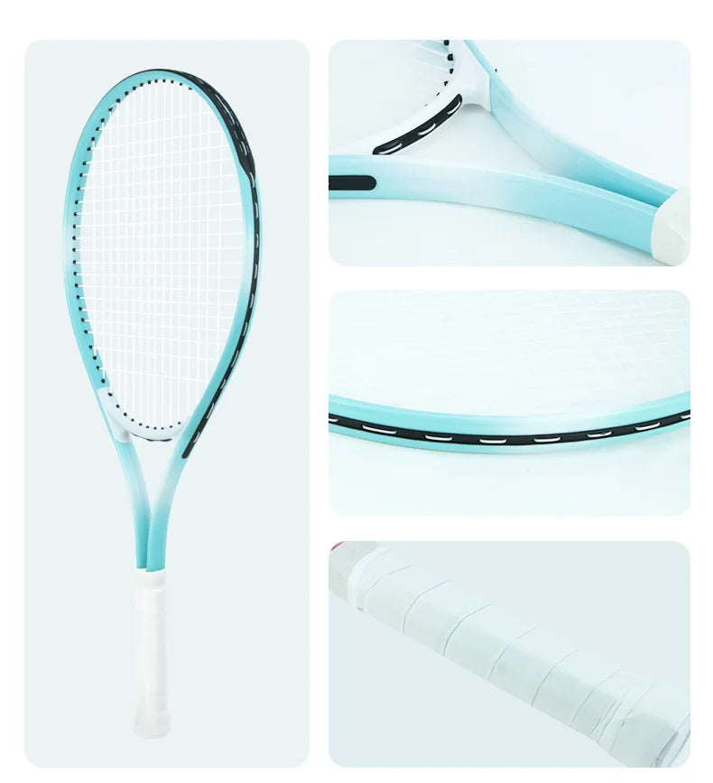 Tennis Trainer Single Player Training Rebounder Set Racket Beginner's Training Automatic Rebound Iron