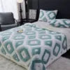 100% Polyester Luxury Jacquard Blanket Diamond Knitted Shawl Printed Geometric Design Four Seasons Use Extra-Large/Large Size