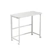 High Quality Foldable Desk Small Ground Unit Bedside Multifunctional Simple Density Board and Iron StandComputer Office Table