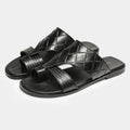 Summer New Style Slip-on  Beach Shoes Breathable Genuine Leather Sandals Top Quality Outside Casual slippers Fashion Men Shoes