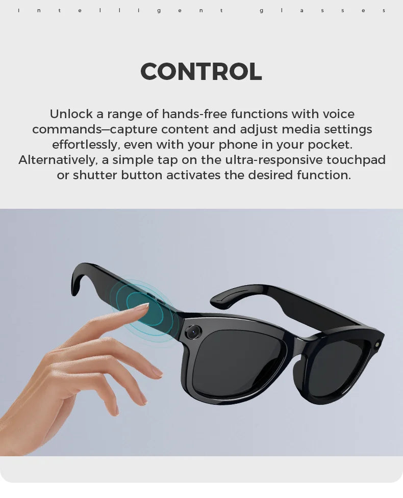 2025 New M01 Smart BT Glasses with 5MP Camera AI Translation Shooting & Photo Taking Capabilities Identifying Objects Goggles