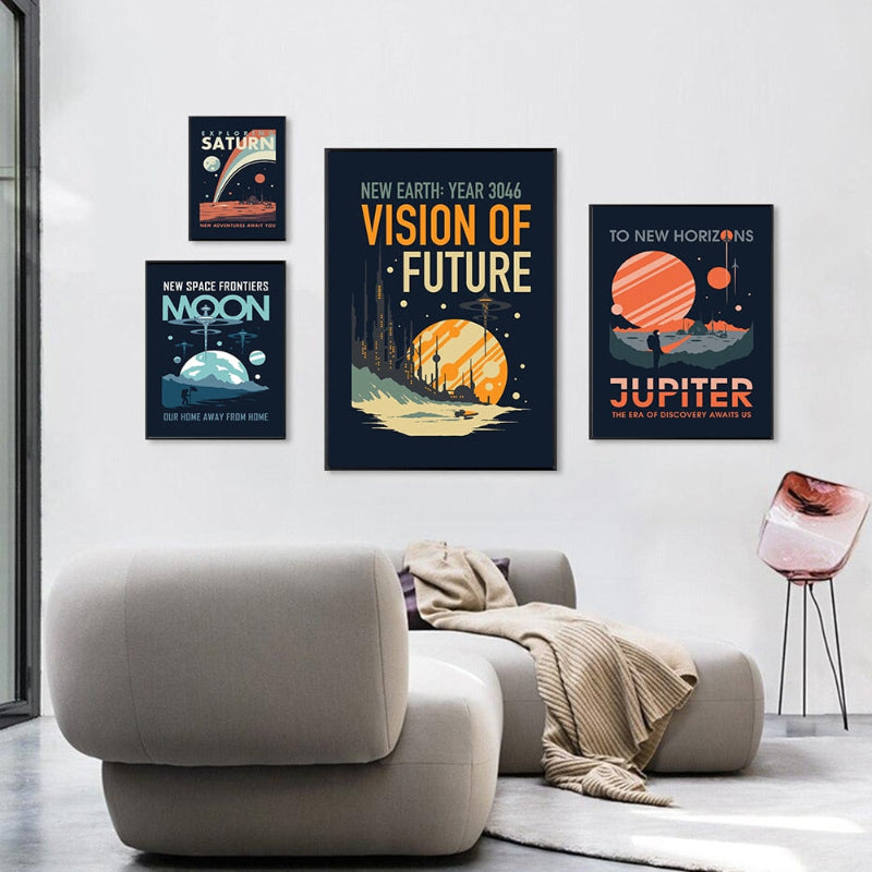 Planet Canvas Print Paintings