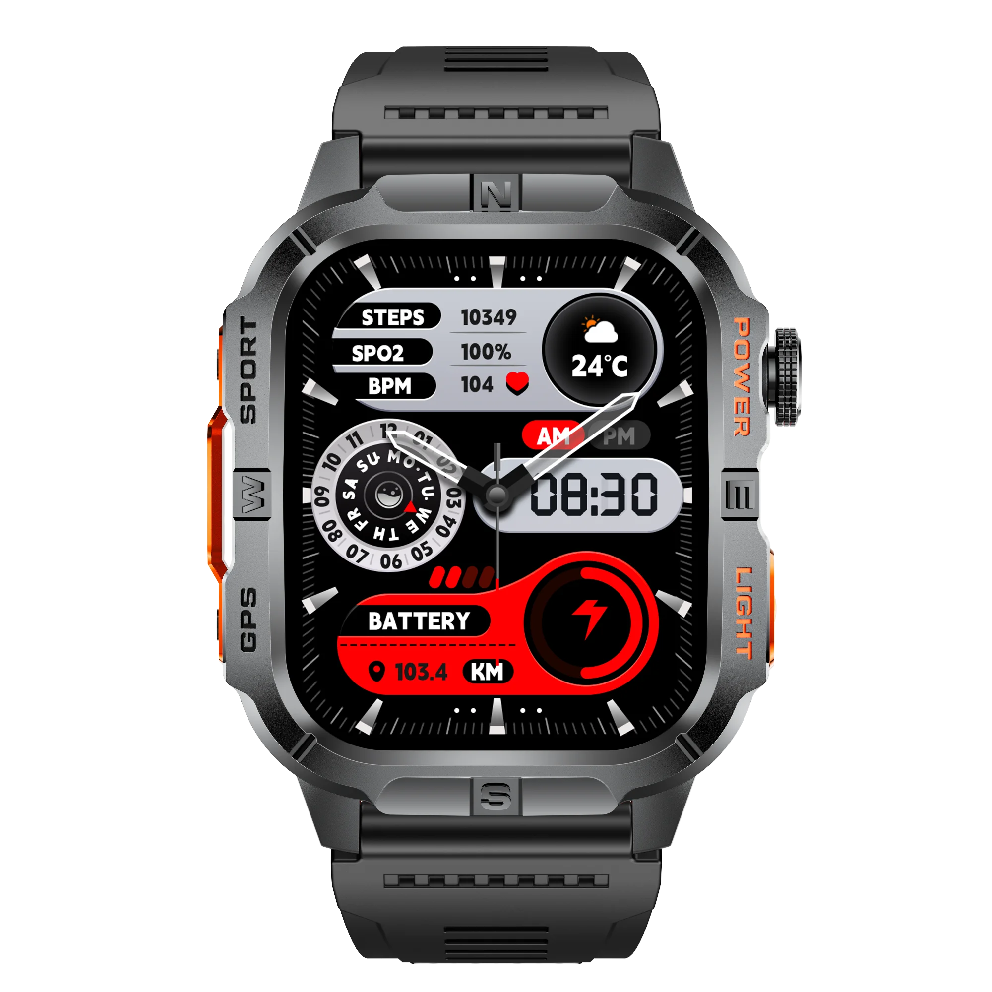 2025 New Design Stainless Steel Build Smart Watch Health Monitoring Multiple Sports Modes Wireless Call Unisex